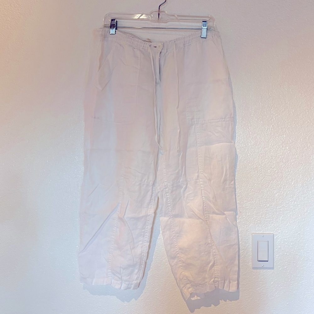 Eileen Fisher 100% linen long pants !